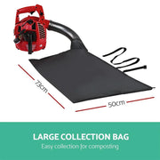 Giantz Petrol Leaf Blower Garden Vacuum Handheld Commercial Outdoor Tool 36CC by SportZone.co.nz