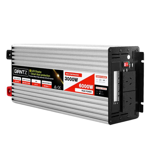 Giantz Power Inverter 3000W or 6000W Pure Sine Wave 12V-240V Camping Boat Caravan by SportZone.co.nz