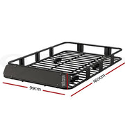 SportZone.co.nz Auto Accessories > Auto Accessories Others > Cross Bar Giantz Universal Car Roof Rack Basket Luggage Vehicle Cargo Carrier 160cm Black Giantz Universal Car Roof Rack Basket Luggage Vehicle Cargo Carrier 160cm Black