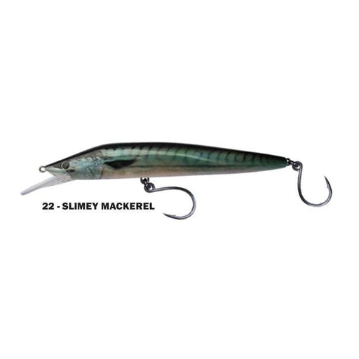 Bluewater Saury 230 Slimy Mackerel lure with hooks designed for saltwater fishing.