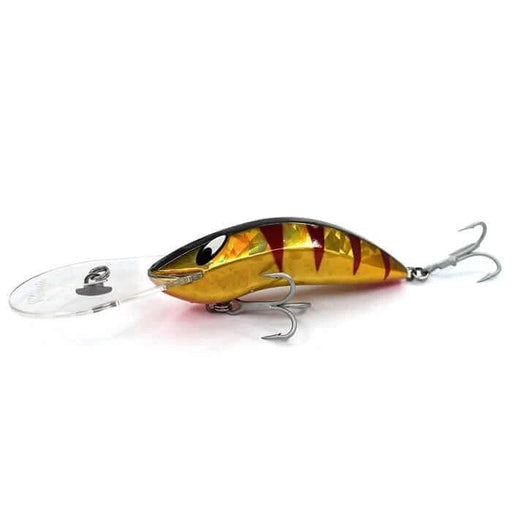 Classic Dr Evil Gold Mullet Dazzler fishing lure designed for super-deep diving and attracting big fish.