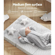 Giselle Bedding Foldable Mattress Folding Foam Cot Bed White by SportZone.co.nz