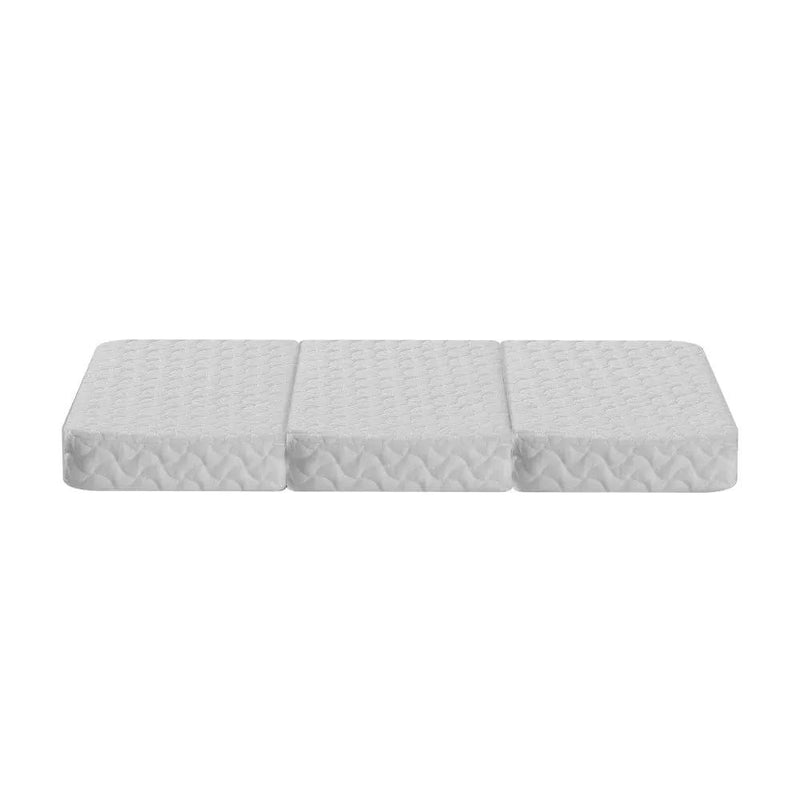 Giselle Bedding Foldable Mattress Folding Foam Cot Bed White by SportZone.co.nz