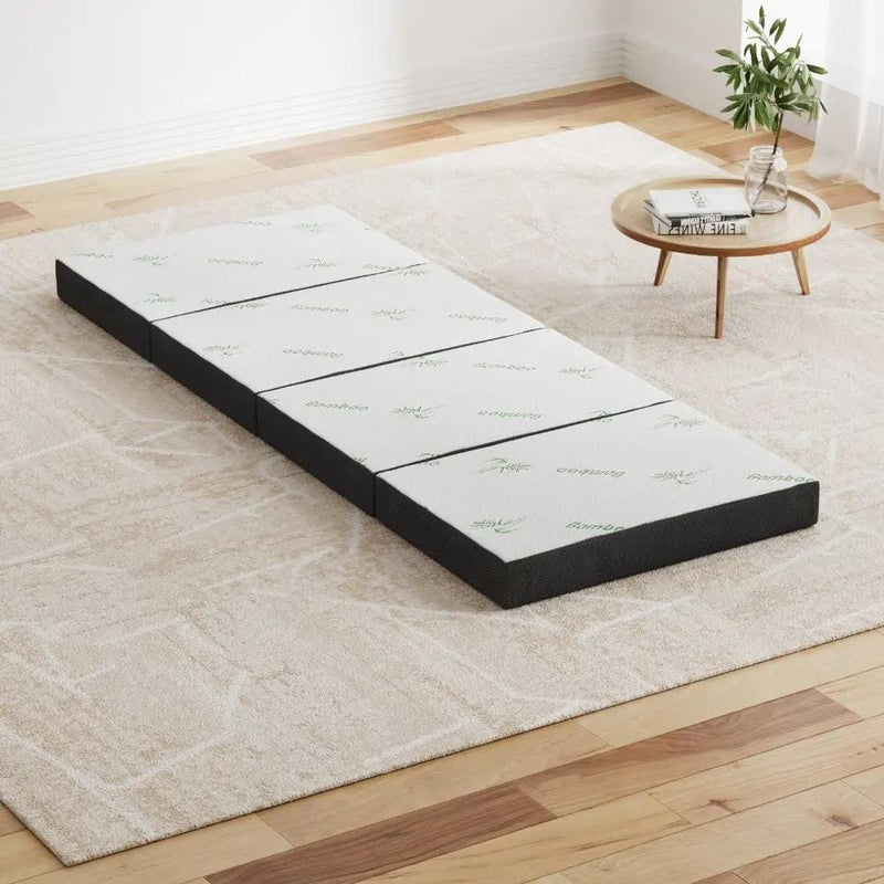 SportZone.co.nz Furniture > Mattresses Giselle Bedding Foldable Mattress Folding Foam Sofa Bed Mat Bamboo Giselle Bedding Foldable Mattress Folding Foam Sofa Bed Mat Bamboo