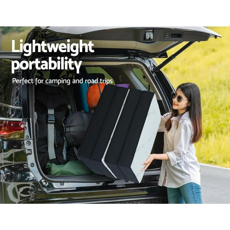 SportZone.co.nz Furniture > Mattresses Giselle Bedding Foldable Mattress Folding Foam Sofa Bed Mat Bamboo Giselle Bedding Foldable Mattress Folding Foam Sofa Bed Mat Bamboo