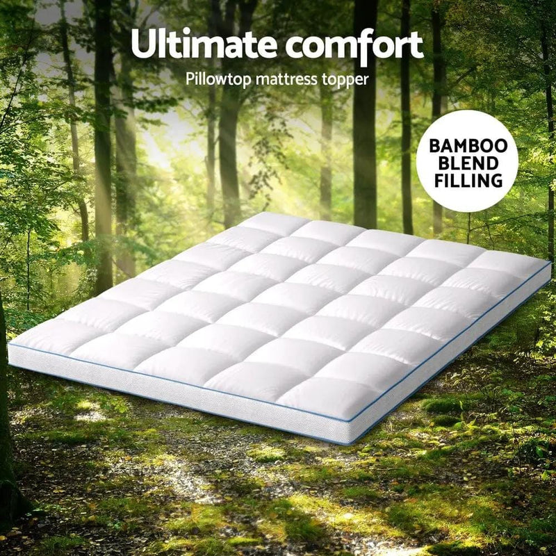 SportZone.co.nz Furniture > Mattresses > Mattress Toppers Giselle Bedding Mattress Topper Pillowtop Bamboo 10cm Queen Giselle Bedding Mattress Topper Pillowtop Bamboo 10cm Queen