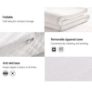 Giselle Bedding Memory Foam Mattress Topper 8cm Double by SportZone.co.nz