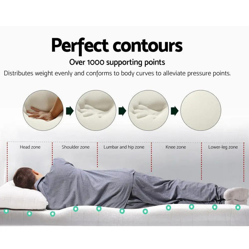 Giselle Bedding Memory Foam Mattress Topper 8cm Double by SportZone.co.nz