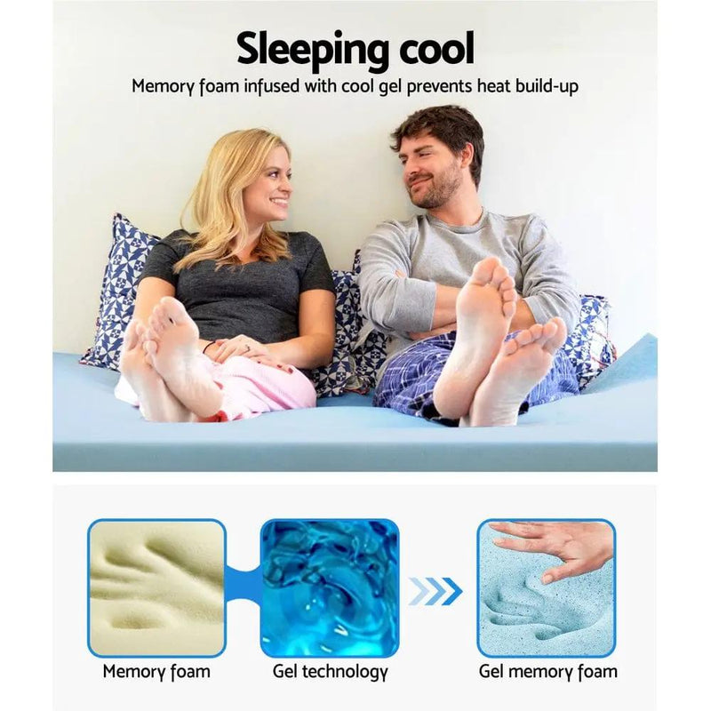 SportZone.co.nz Furniture > Mattresses > Mattress Toppers Giselle Bedding Memory Foam Mattress Topper Cool Gel 8cm Queen Giselle Bedding Memory Foam Mattress Topper Cool Gel 8cm Queen