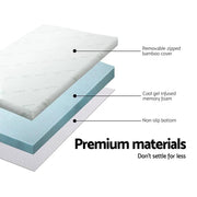 SportZone.co.nz Furniture > Mattresses > Mattress Toppers Giselle Bedding Memory Foam Mattress Topper Cool Gel 8cm Queen Giselle Bedding Memory Foam Mattress Topper Cool Gel 8cm Queen