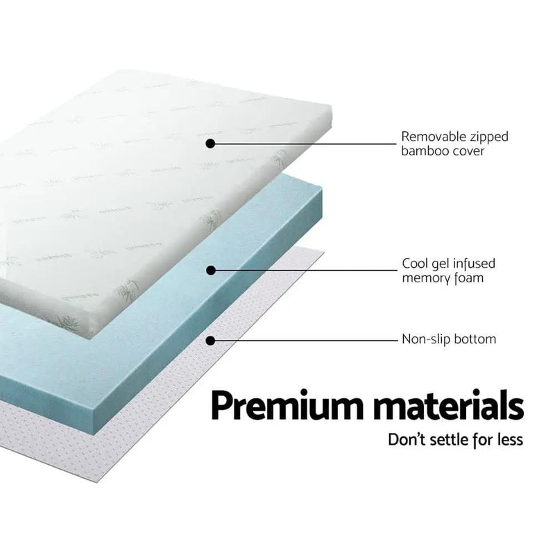 SportZone.co.nz Furniture > Mattresses > Mattress Toppers Giselle Bedding Memory Foam Mattress Topper Cool Gel 8cm Queen Giselle Bedding Memory Foam Mattress Topper Cool Gel 8cm Queen