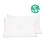 Giselle Bedding Memory Foam Pillow Bamboo Cover Twin Pack by SportZone.co.nz