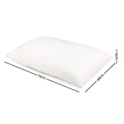 Giselle Bedding Memory Foam Pillow Bamboo Cover Twin Pack by SportZone.co.nz