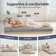Giselle Foldable Mattress Folding Sofa Bed 4-fold Sleeping Camping Cushion Mat by SportZone.co.nz