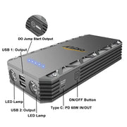 9000A Car Jump Starter & 12V Emergency Battery Booster Charger by Habicare