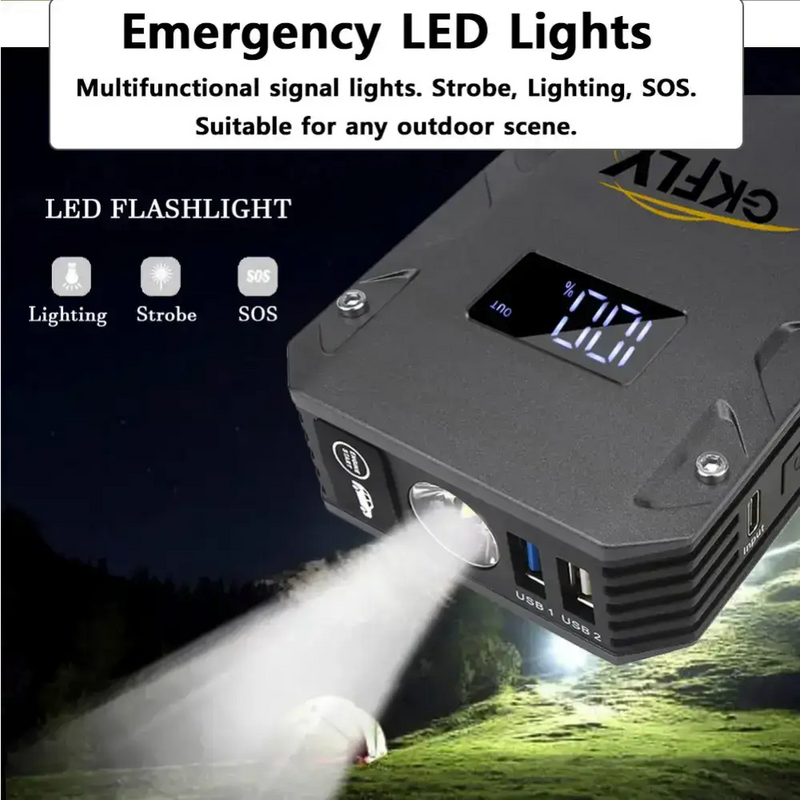 9000A Car Jump Starter & 12V Emergency Battery Booster Charger by Habicare
