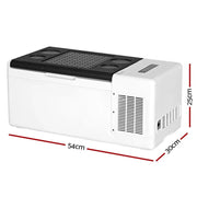 Glacio Camping Fridge 15L Portable Bar Fridges Freezer 12V/24V/240V by SportZone.co.nz