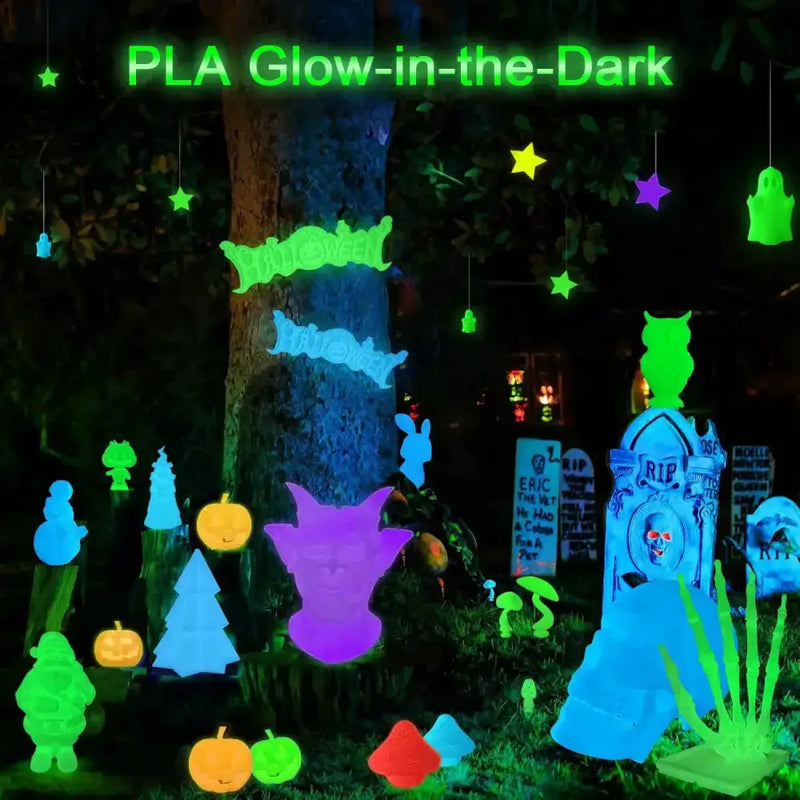 Glow-in-the-Dark PLA 3D Printer Filament 1.75mm (200g) (various colours available) by Habicare