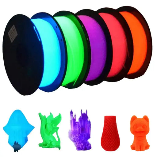 Glow-in-the-Dark PLA 3D Printer Filament 1.75mm (200g) (various colours available) by Habicare