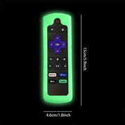 Glow-in-the-Dark Silicone Remote Control Cover with Lanyard by Habicare