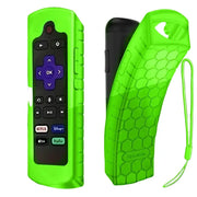 Glow-in-the-Dark Silicone Remote Control Cover with Lanyard by Habicare