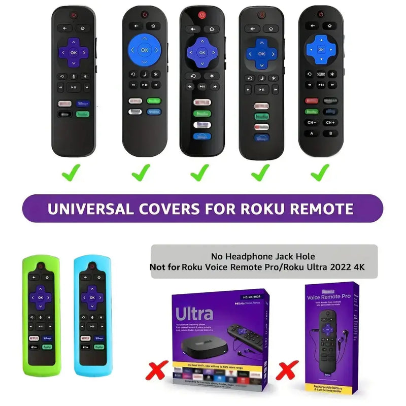 Glow-in-the-Dark Silicone Remote Control Cover with Lanyard by Habicare