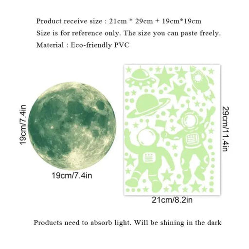 Glow in the Dark Space Themed Decals by 9eight5