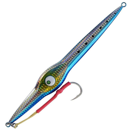 Lightning Rod - Mech Jig 180g Hyper Pilly featuring Owner SJ-41 hook and vibrant design for attracting fish.