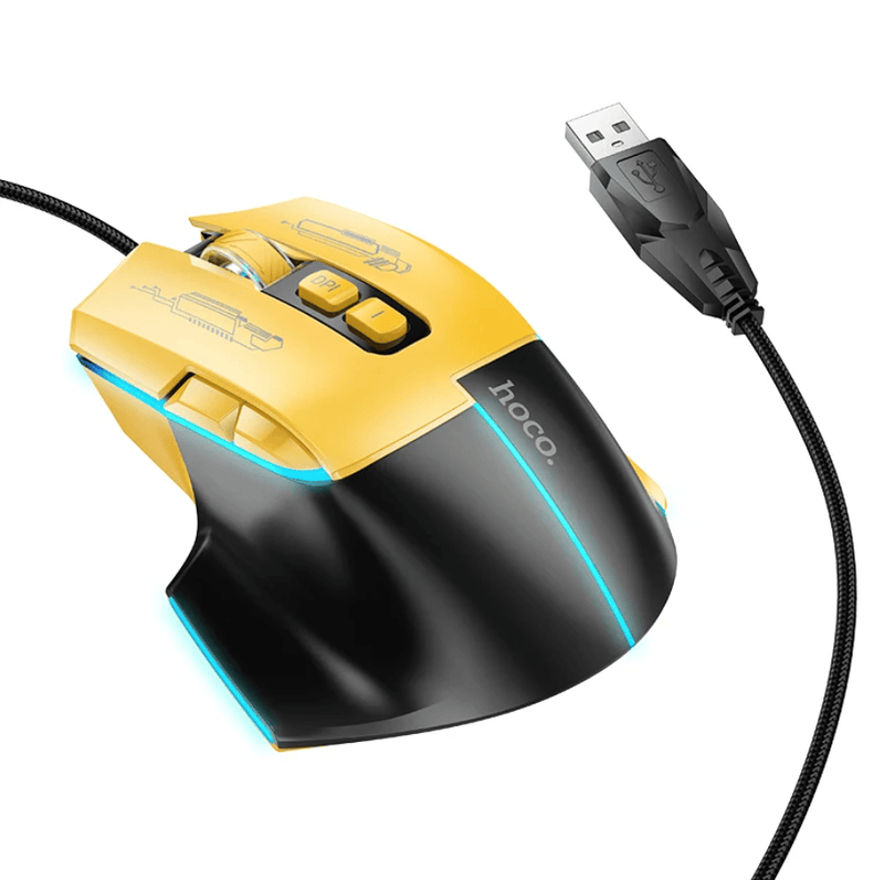 techplus TechPlus GM31 Yellow Wired Gaming Mouse 3600 DPI 7 Buttons TechPlus GM31 Yellow Wired Gaming Mouse 3600 DPI