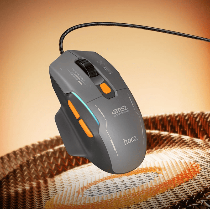 techplus GM52 12800 DPI Wired RGB Gaming Mouse With 6 Buttons GM52 12800 DPI Wired RGB Gaming Mouse with 6 Buttons