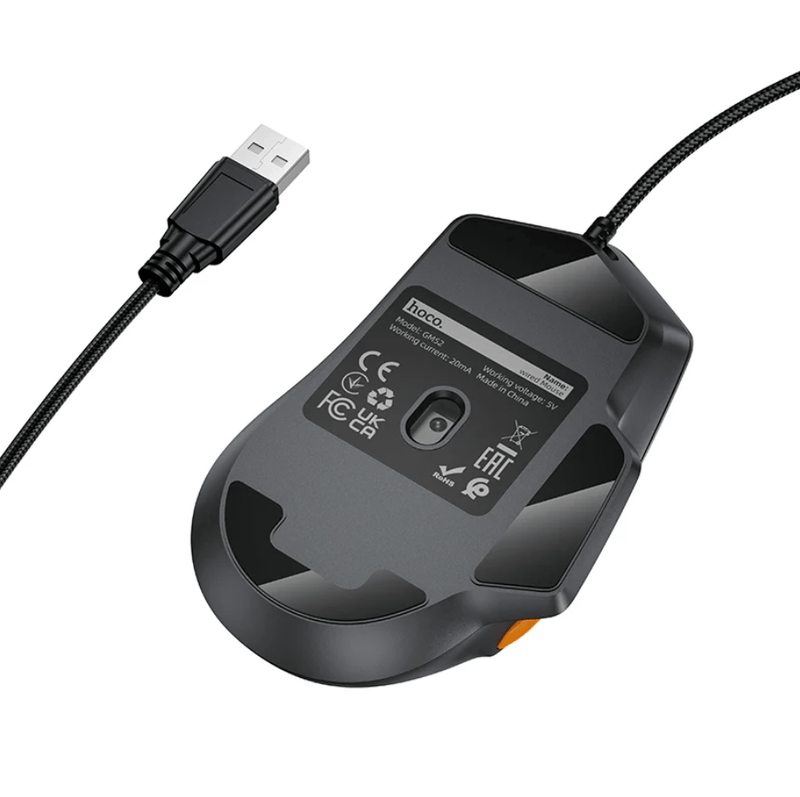 techplus GM52 12800 DPI Wired RGB Gaming Mouse With 6 Buttons GM52 12800 DPI Wired RGB Gaming Mouse with 6 Buttons