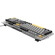techplus GM702 Ergonomic Wired Gaming Keyboard With RGB Backlighting And Wrist Rest GM702 Ergonomic Wired Gaming Keyboard with Backlighting