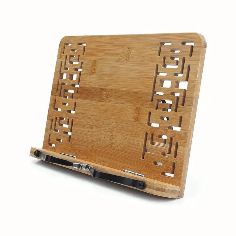 Bamboo Tablet iPad Cookbook Stand Holder Rack by salelink.co.nz