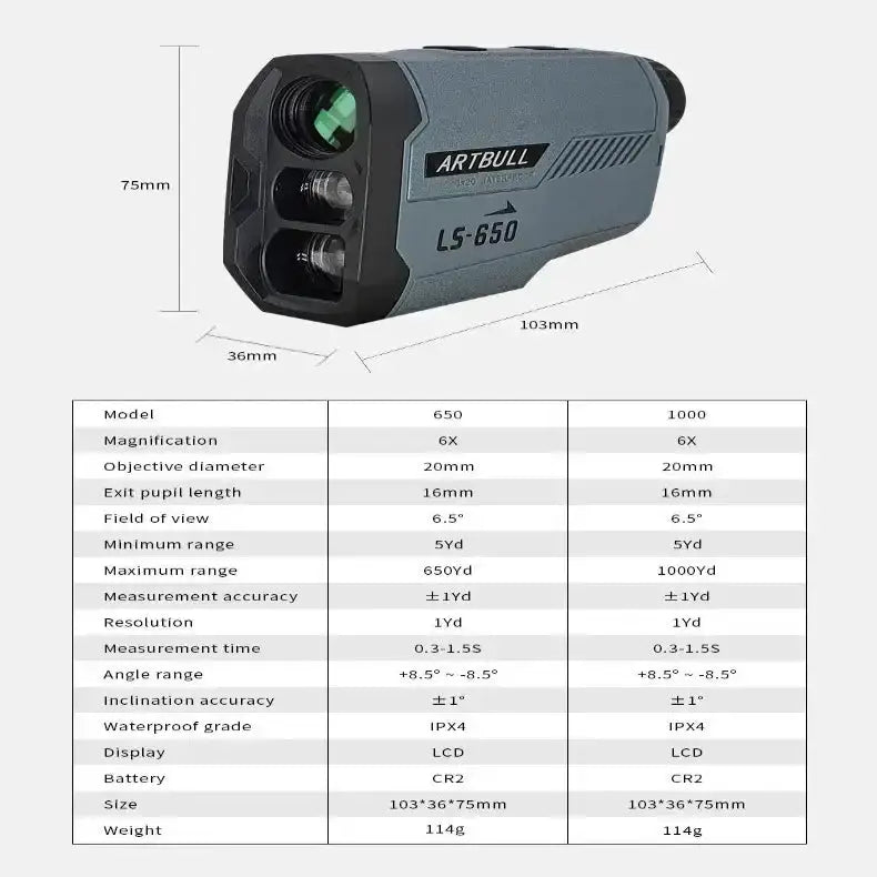 Golf Laser Range Finder – Slope & Pin Distance by Habicare