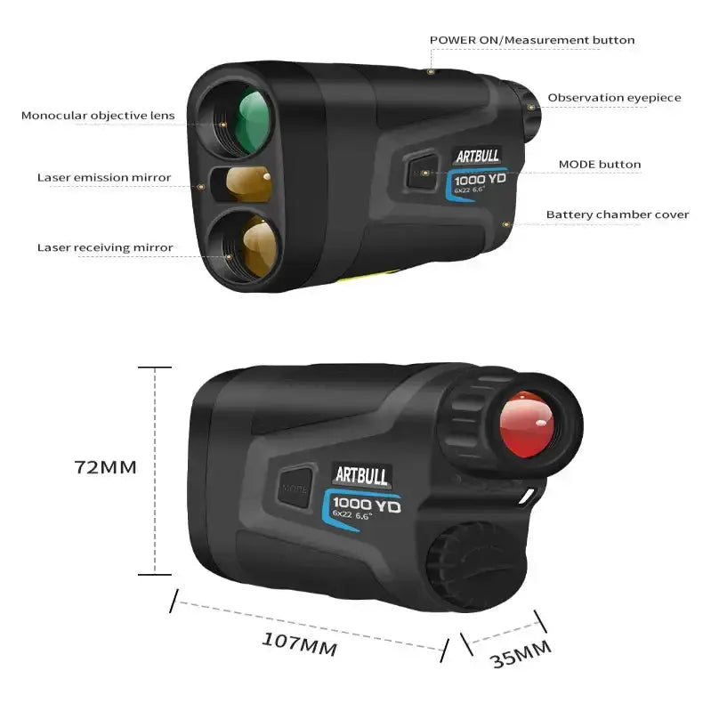 Golf Laser Range Finder – Slope & Pin Distance by Habicare