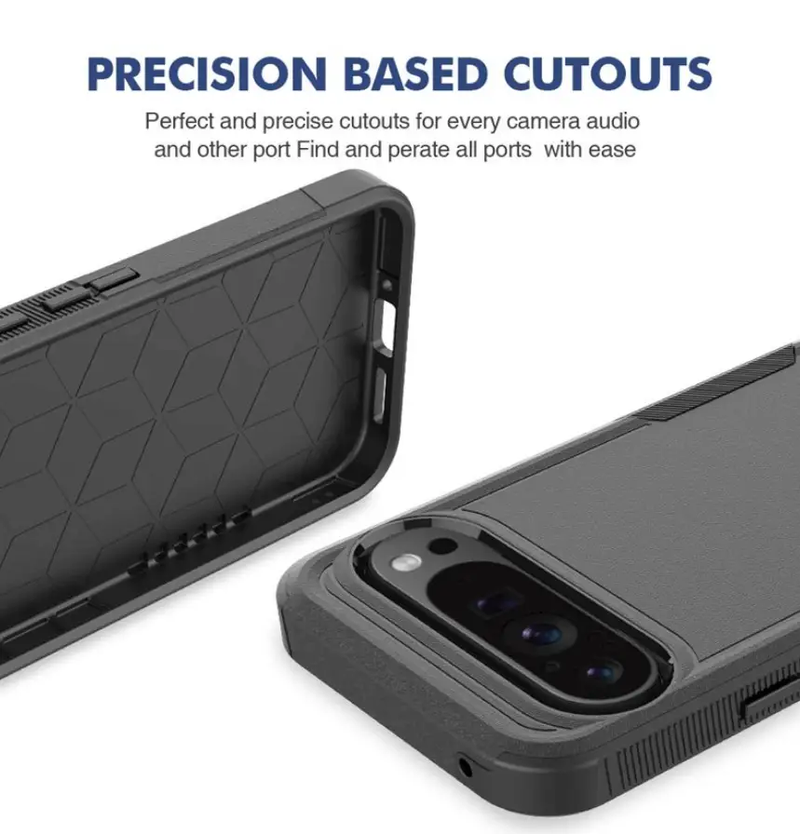 Google Pixel 9 Pro XL Dual Layer Armor Hard Case by techplus