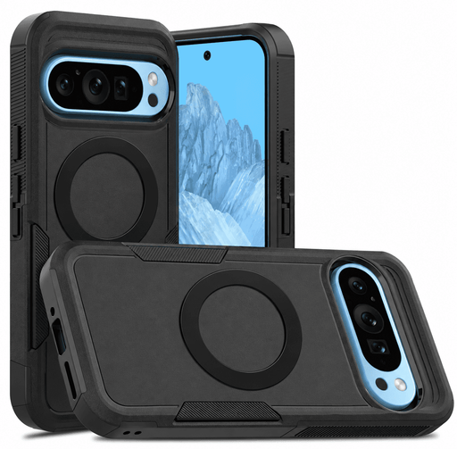 techplus Google Pixel 9 Pro MagSafe Rugged Case With Magnetic Ring Google Pixel 9 Pro MagSafe Rugged Case With Magnetic Ring