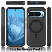 techplus Google Pixel 9 MagSafe Case Rugged Shockproof Heavy Duty Cover Google Pixel 9 MagSafe Rugged Case Shockproof