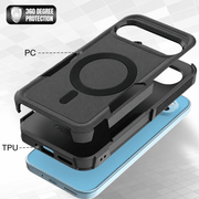 techplus Google Pixel 9 MagSafe Case Rugged Shockproof Heavy Duty Cover Google Pixel 9 MagSafe Rugged Case Shockproof