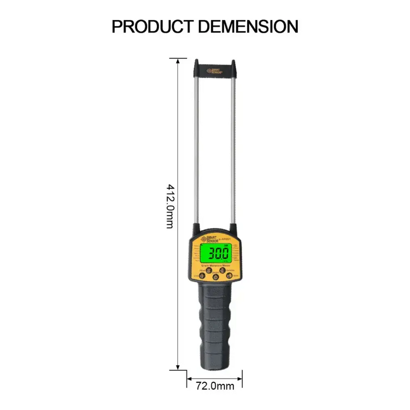 Grain Moisture Meter for Corn Wheat Rice Bean Flour Fodder Rapeseed