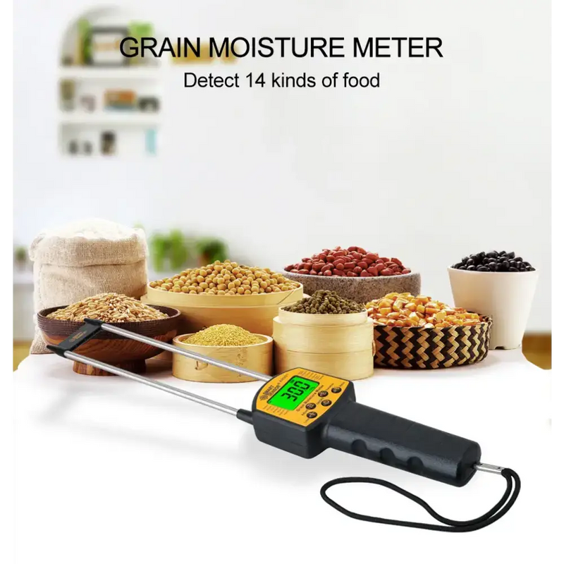 Grain Moisture Meter for Corn Wheat Rice Bean Flour Fodder Rapeseed
