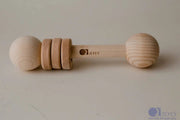 Wooden Grasping Rattle - QToys | Wooden Toy NZ by Curious Moonbeam