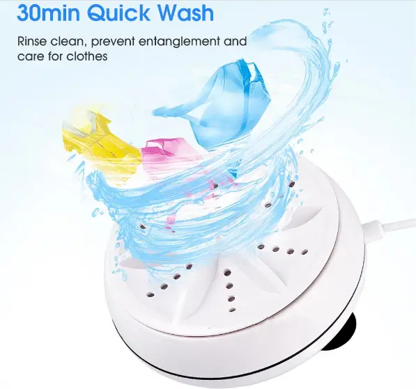 Mini Washing Machine Ultrasonic Turbine Washing Machine by salelink.co.nz