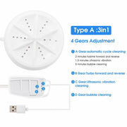 Mini Washing Machine Ultrasonic Turbine Washing Machine by salelink.co.nz