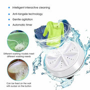 Mini Washing Machine Ultrasonic Turbine Washing Machine by salelink.co.nz