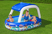 Bestway 213x155x132cm Kids Play Pools Above Ground Inflatable Swimming Pool Canopy Sunshade by salelink.co.nz