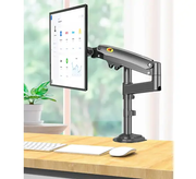 22''- 35'' Monitor Desk Mount Stand Full Motion Swivel Monitor Arm Gas Spring by salelink.co.nz