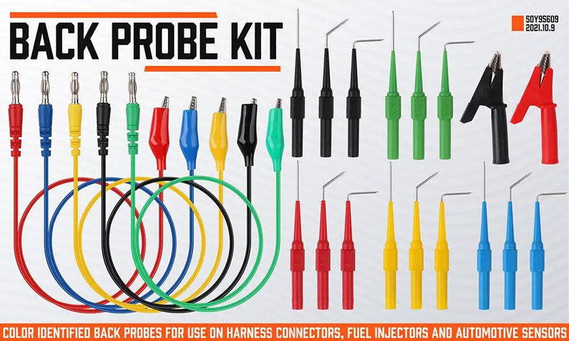 22Pcs Test Tool Aid 23500 Back Probe Kit SG Automotive Identified Probe Pin Wires by salelink.co.nz