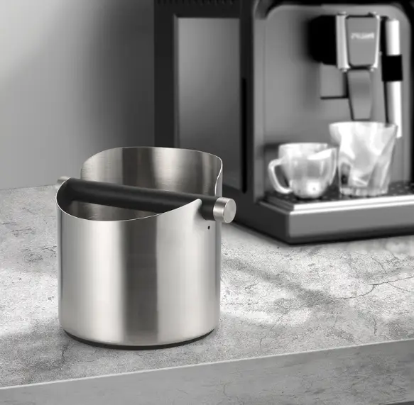 Coffee Knock Box Espresso Grinds Waste Container Tamper Bin Stainless Steel by salelink.co.nz