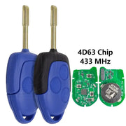 Habicare Ford Transit 2006 To 2014 Remote Key FO21 Blade 433MHz 4D63 KYDZ PCB Ford Transit Remote Key FO21 2006 2014 433MHz KYDZ 4D63